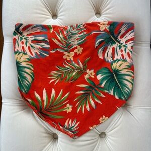 Forever 21 Tropical Leaf Print Bandana Top